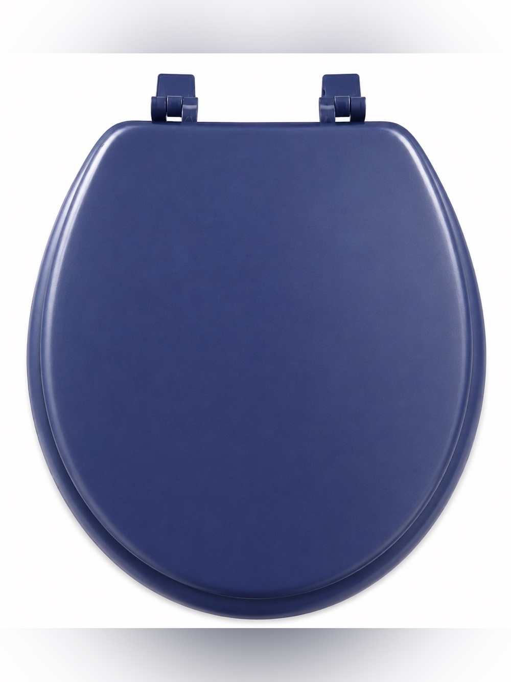 Fantasia 17" Navy Soft Vinyl Toilet Seat with Foam Cushioning - Easy Install